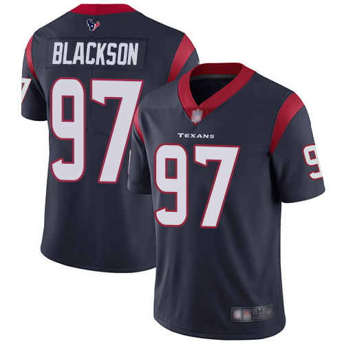 Houston Texans Limited Navy Blue Men Angelo Blackson Home Jersey NFL Football #97 Vapor Untouchable->houston texans->NFL Jersey